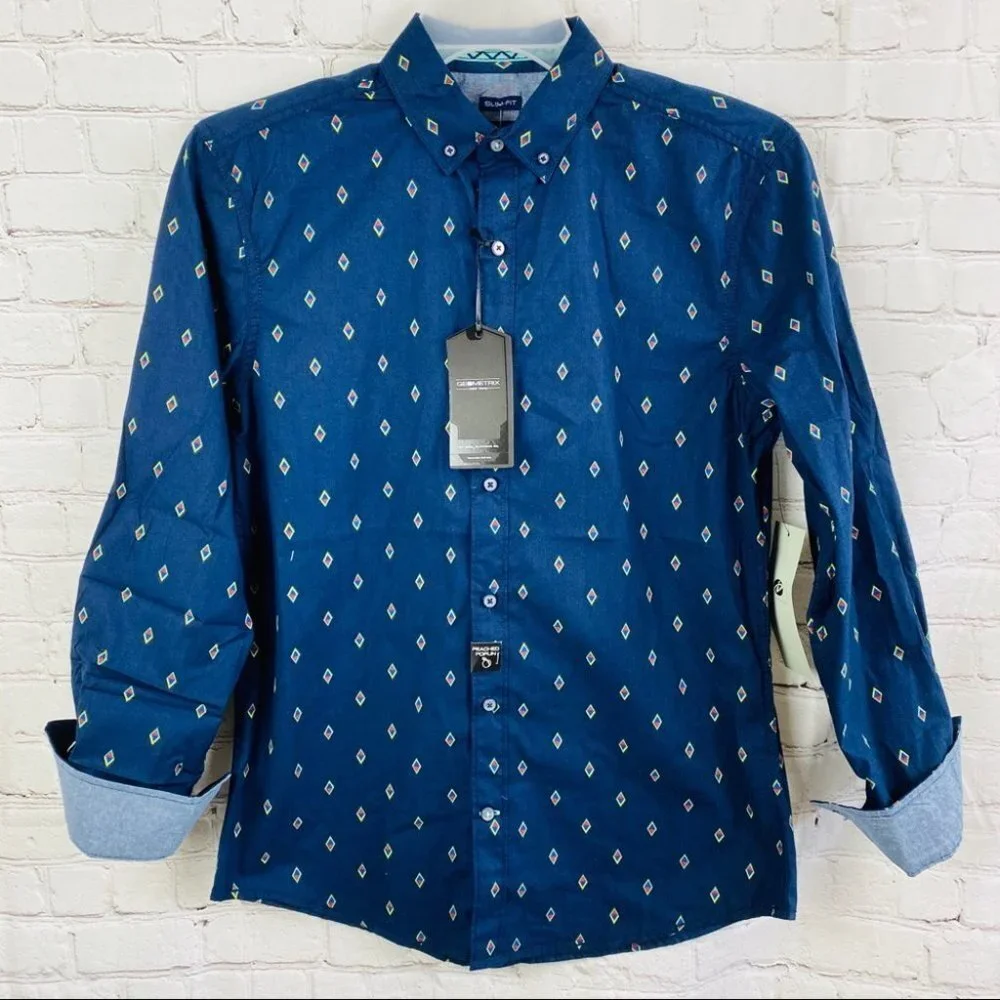 NEW Men's Long Sleeve Button Down Shirt Africa - Picture 4 of 11
